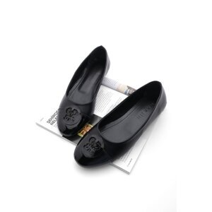 Marjin Women's Flats Buckled Monda black
