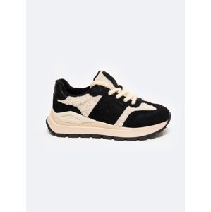 BIG STAR SHOES Zateplené dámské kožené sneakersy Big Star