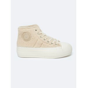 BIG STAR SHOES Zateplené Dámské Tenisky S Kožíškem Typu Beránek Big Star
