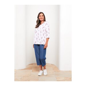 LC Waikiki Women's V-Neck Floral Cotton T-Shirt