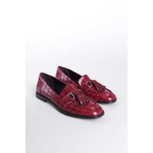 Capone Outfitters Metal Buckle Tassel Women's Loafer Shoes