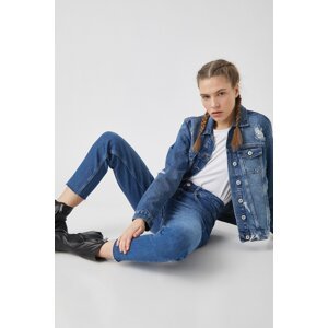 Koton Women's Medium Indigo Pants 1 Yak47578Md
