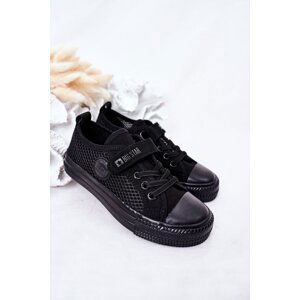 Children's Sneakers With Mesh BIG STAR HH374015 Black