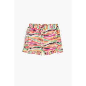 Koton Orange Baby Girl Patterned Shorts