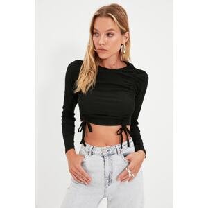 Dámsky crop top Trendyol Pleated