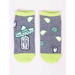 Yoclub Unisex's Ankle Cotton Socks Patterns Colors SK-86/UNI/04