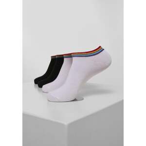 Rainbow Socks No Show 4-Pack black/white