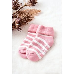 Dětské ponožky Pruhy Růžové a bílé