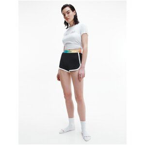 Bílo-černé dámské pyžamo S/S Short set Calvin Klein Underwear - Dámské