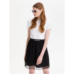 Bílo-černé dámské šaty Milano Calvin Klein Jeans - Dámské