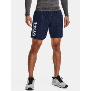 Under Armour Kraťasy UA Woven Emboss Shorts-NVY - Pánské