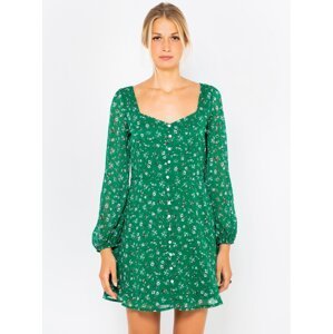 Zelené květované šaty CAMAIEU - Dámské