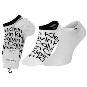 2PACK ponožky Calvin Klein nízké bílé (701218714 002)
