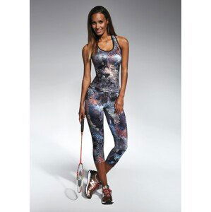 Bas Bleu Sports leggings FUSION 70 with fashionable print and leg 3/4