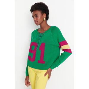 Trendyol Green Jacquard-Knitwear Sweater