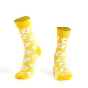 Žluté dámské ponožky s vejci