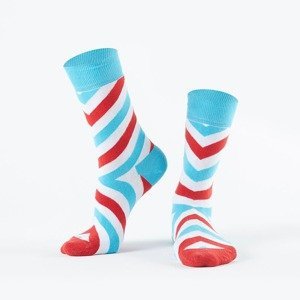 Dámské ponožky s barevnými proužky