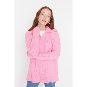 Trendyol Pink Hair Knitted Sweater Cardigan
