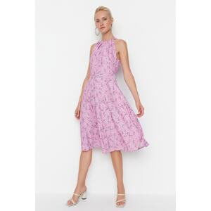 Trendyol Lilac Flounce Woven Dress