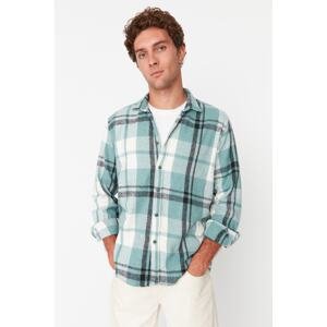 Trendyol Mint Men Regular Fit Plaid Shirt