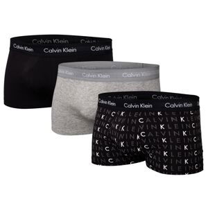 Pánské boxerky Calvin Klein Calvin_Klein_Trunks_U2664G_YKS_3Pack_Black/Grey