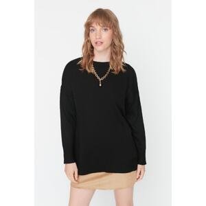 Trendyol Black Extra Wide Fit Basic Knitwear Sweater