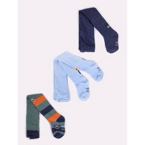 Yoclub Kids's Boys' Cotton Tights 3-Pack RAB-0003C-AA00-010