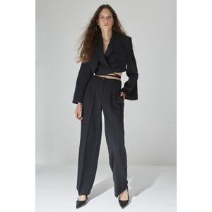 Trendyol Limited Edition Black Wide Leg Woven Trousers