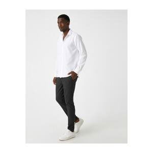 Koton Basic Woven Trousers with Buttons