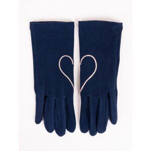 Yoclub Woman's Gloves RES-0066K-AA50-002 Navy Blue