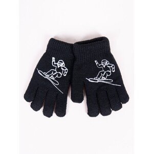 Yoclub Kids's Gloves RED-0200C-AA5A-001