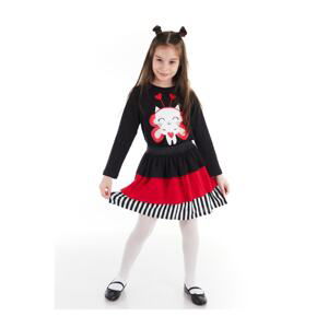 Denokids Cute Heart Girl's T-shirt Skirt Set