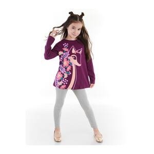 Denokids Gazelle Girl's Purple Tunic Set
