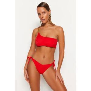 Trendyol Red V-Cut High Leg Bikini Bottom