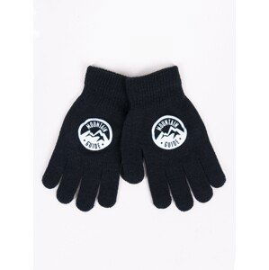 Yoclub Kids's Boys' Five-Finger Gloves RED-0012C-AA5A-017