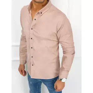 Dstreet  pánská elegantní růžová košile
