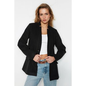 Trendyol Black Wool Cachet Coat