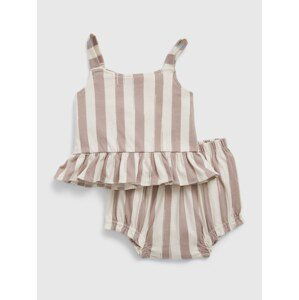 GAP Baby pruhovaný set peplum - Holky