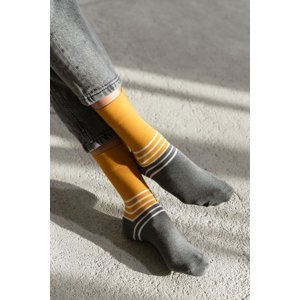 Dvoubarevné ponožky 078-172 Hořčice Hořčice