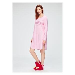 Dagi Pink Macarons Printed Women's Nightgown