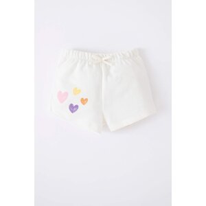 DEFACTO Baby Girl Regular Fit Sweatshirt Fabric Shorts
