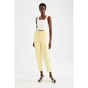 DEFACTO Paperbag High Waist Woven Trousers