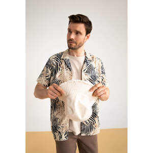 DEFACTO Regular Fit Patterned Short Sleeve Shirt