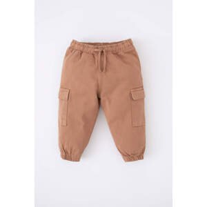 DEFACTO Regular Fit Elastic Band With Cargo Pocket Wowen Fabrics Trousers