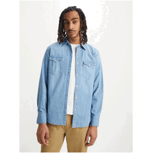 Levi's Světle modrá pánská džínová košile Levi's® Barstow Western Standard - Pánské