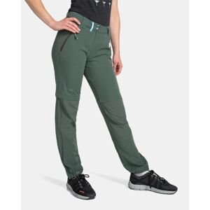 Dámské outdoor kalhoty Kilpi HOSIO-W Tmavě zelená