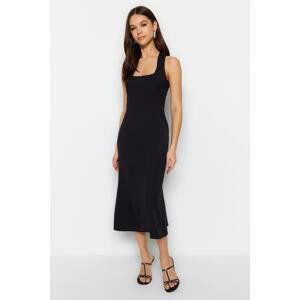 Trendyol Black Square Neck Woven Dress