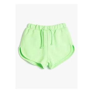 Koton Tie Waist Normal Green Girls Shorts 3skg40058ak