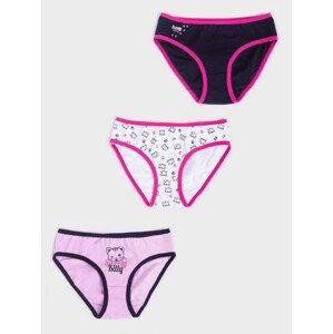 Yoclub Kids's Cotton Girls' Briefs Underwear 3-Pack BMD-0037G-AA20-001