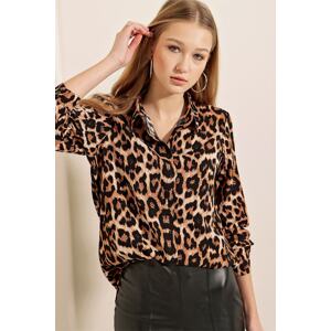 Bigdart 3721 Graphic Patterned Shirt - C. Brown